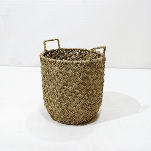 Cesta de Almacenamiento Redonda de Mimbre Tejida a Mano con Asas para Ropa y Artículos del Hogar - Product Image 2