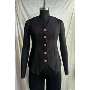 Black Color <b>Top</b> for Women Relaxed Fit Women Wear In Office Easy And Comfortable Buy Direct From Supplier - Product Image 2