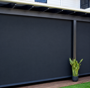 Exterior Zipper Shades Built-In Outdoor Blinds Premium Fabric Motorized Adjustable Weather Resistant Privacy Screen Eco-Friendly - Product Image 2