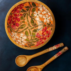 Bol en bois durable, de qualité supérieure, en matériau écologique, design artisanal, idéal pour une cuisine saine, la salle à manger et l'usage domestique - Product Image 4