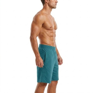Pantalones Cortos Deportivos para Hombre, Estilo 2026, Color Verde Azulado, Cintura Elástica con Cordón, Algodón Suave, Corte Holgado, Casuales de Verano - Product Image 4