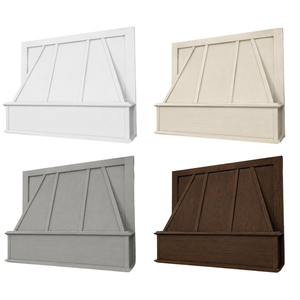 Cache-hotte de cuisine décoratif en bois massif pour cuisines rustiques, style ferme et intérieurs modernes - Product Image 2