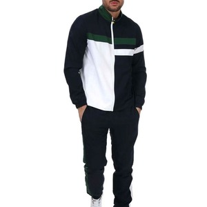 Veste de survêtement homme color block, entièrement zippée, col montant, style sportif, respirante, pour l'automne, coupe classique - Product Image 3