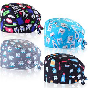 Eco-Friendly Breathable Cotton Surgical Caps Scrub Hats Unisex Quick Dry Custom Logo for Hospitals Pet Hospitals Dentist <b>Nurses</b> - Product Image 1