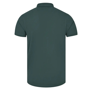 Polo à manches courtes pour homme, couleur unie, coupe classique, en coton piqué, respirant, design décontracté - Product Image 3