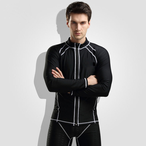 Nouvelle conception 2026 – Veste de bain homme à manches longues avec fermeture éclair frontale, anti-UV, séchage rapide, pour la plongée et le surf, personnalisable - Product Image 4