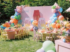 Customized Modern Round Rattan Kids <b>Table</b> and Chair Set Best Seller for Hotel or Outdoor Parties - Product Image 2