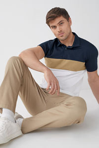 Camiseta Polo de Manga Corta para Hombre, Informal, Verano, a Rayas, Ropa Masculina, Camisetas Polo, Moda Masculina, Corte Ajustado - Product Image 5