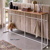 Moderner Langer Konsolentisch Wohnzimmer Eingangsbereich Heim-Möbel MDF Metall-Konstruktion Multifunktionales Design Klappbar