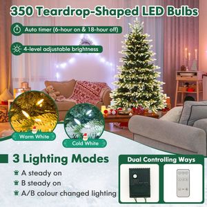 Albero di Natale Articolato da 1,8 Metri con 350/500 Luci LED e Telecomando - Product Image 5