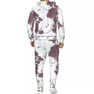 Men's Tie Dye Hooded <b>Tracksuit</b> Full Length Sweatshirt And Pants Set Casual Sportswear Breathable Polyester Spring Wear <b>Tracksuit</b> - Product Image 6