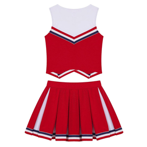 Uniformes de Animadoras Personalizados al por Mayor con Logotipo, Conjuntos de Disfraces de Baile para Adultos, 100% Poliéster, Diseño de Transferencia Térmica, J S Sports - Product Image 3