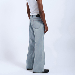 Jeans de Mezclilla Holgados Personalizados de Talla Grande para Hombre, Estilo Urbano, con Bordado de Grafiti, Jeans Oversize para Skate, Fabricante OEM de Moda - Product Image 3