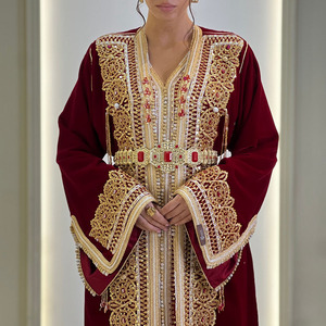 Caftán Marroquí para Boda, Diseño Personalizado, Vestido de Novia Bordado con Cuentas, Directo de Fábrica, Vestido de Novia Marroquí - Product Image 4
