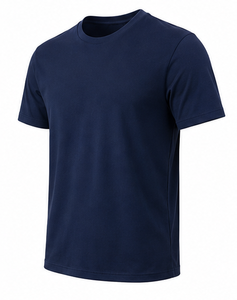 T-shirt en tricot à col rond pour homme, décontracté, manches courtes, respirant, 100% coton, écologique, impression de logo personnalisée, nouveau design - Product Image 6