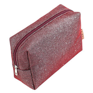 Luxury Glitter Cosmetic Pouch Travel Makeup Organizer Bag Waterproof Zipper <b>Toiletry</b> <b>Storage</b> Case Custom Logo Wholesale - Product Image 5