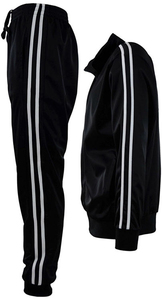 Fitness Casual Tracksuit Men Striped Sportswear Sets Autumn Men's Clothing 2 <b>PC</b> Sweatshirt+Sweatpant - Product Image 3