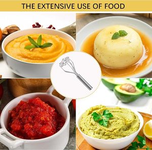 Écraseurs et presse-purée à pommes de terre robustes en acier inoxydable, outils de cuisine avec poignées ergonomiques, résistants à la rouille, parfaits pour les purées de pommes de terre - Product Image 4