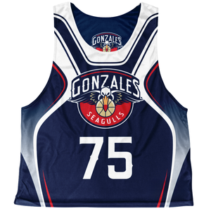 140gsm <b>Plus</b> <b>Size</b> Lightweight <b>Mesh</b> Reversible Lacrosse Pinnies Men Blank Breathable Open Hole Team Scrimmage Vests Custom - Product Image 1