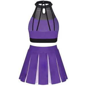 Tenues de cheerleading pour filles All Star, ensembles d'uniformes d'académie à manches longues avec cristaux AB, vente en gros, couleur personnalisée, uniformes de compétition OEM - Product Image 3
