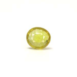 4.3 Carat Oval Cut Yellow Sapphire Loose Gemstone for Fine Jewelry - Product Image 1
