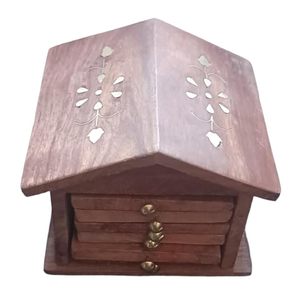 Handmade <b>Rustic</b> Wooden Coaster Set Leaf Shape Food Grade Drink Coasters with Holder Floral Cut Decor for Home Hotel Dining <b>Table</b> - Product Image 1