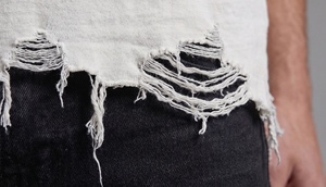230g 100% Cotton Distressed T Shirts Men Short Sleeve Oversize Distress Tee Shirt Men's <b>White</b> Distressed Loose <b>TShirt</b> Mens - Product Image 6