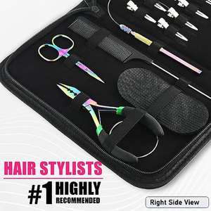 Pince à cheveux 3 trous pour extensions capillaires, micro-anneaux, perles, liens – Kit d'extension capillaire en acier inoxydable, design best-seller - Product Image 4