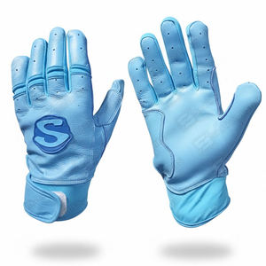 Guantes de Bateo de Béisbol Profesionales Unisex, Logotipo Personalizado, Suaves, Ligeros, Antideslizantes, de Cuero de Alta Calidad, Diseña los Tuyos - Product Image 1