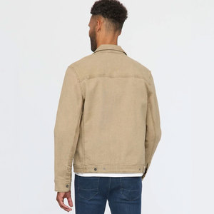 Blouson bomber en toile imperméable de couleur unie, style zippé, vente en gros à prix abordable pour la vente en ligne - Product Image 2