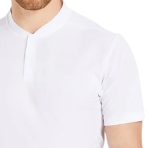 Wholesale Performance <b>Collarless</b> Polo <b>Shirt</b> <b>Men</b> Breathable Stretch Sportswear Quick Dry Workout Golf Tennis Running Training - Product Image 5