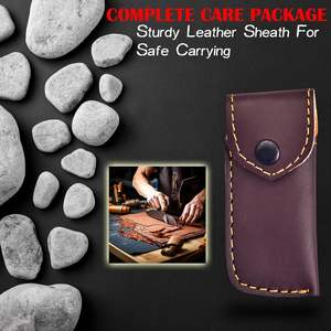 มีดพับดามัสกัสคุณภาพสูงแบบสั่งทำพิเศษสำหรับผู้ชาย มีดพกพาสำหรับการเอาชีวิตรอดและการล่าสัตว์ ด้ามไม้ ของขวัญ - Product Image 3