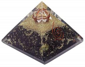 Pirámide de orgón de ágata y cuarzo rosa, hecha a mano, ecológica, de la mejor calidad, para decoración. - Product Image 3