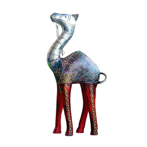 Escultura de Jirafa Hecha a Mano en Aluminio, Encontrar un Icono Similar, Escultura de Jirafa Moderna Grande de Metal Fundido - Product Image 5