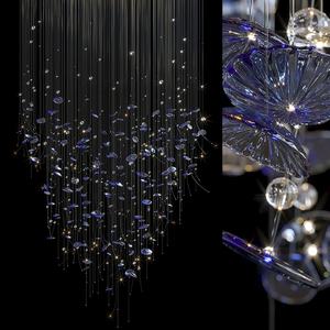 Projet Lumières Sur Mesure Étoile Lustre Bleu Ciel <span class=keywords><strong>Plafond</strong></span> Lampes Suspendues Decraive <span class=keywords><strong>Étoilé</strong></span> Lustre Lumière - Product Image 2