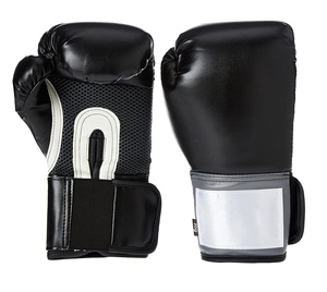 Gants de boxe professionnels en cuir PU respirant avec logo personnalisé pour la pratique du Sanda et de la Muay Thai pour garçons et filles - Product Image 4