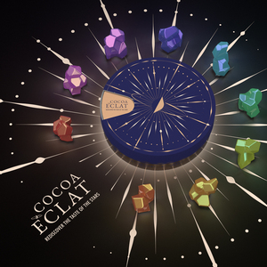 Caja con calendario de Adviento de joyería para embalaje de regalo rotacional elegante - Product Image 6