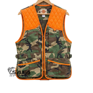 Chaleco de Caza Juvenil SAFA SPORTS Naranja de Alta Visibilidad con Bolsillos para Caza al Aire Libre - Product Image 6