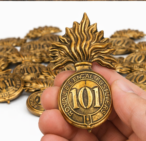 101st Royal Bengal Vintage Brass Glengarry Cap Badge <b>Hat</b> Emblem Decorative Metal <b>Pin</b> Accessory Gift Souvenir - Product Image 2