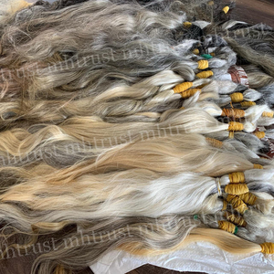 2024 vendita calda 100% vietnamita extension capelli umani bella grezza stile onda grezza di alta qualità fornitura di massa da donna doppia trama