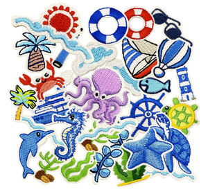 Badges brodés écologiques, écussons tissés thermocollants pour vêtements, logos, vestes, chapeaux, sacs, chaussures – Vente en gros directe usine - Product Image 6