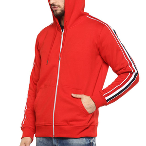 Sudadera con Capucha Extra Grande de Forro Polar Tejido con Cierre Completo para Hombre, con Logotipo Personalizado, Mangas Regulares, Invierno, Ecológica, Servicio OEM, Color en Contraste - Product Image 5