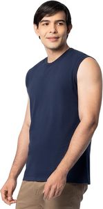 Débardeurs Homme Personnalisés à Logo Pas Chers Coupe Musclée Unie Sans Manches 100% Coton pour Entraînement et Gym - Product Image 4