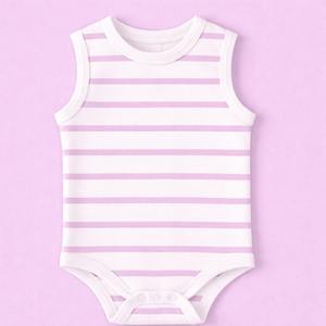 Traje sin Mangas para Bebé 100% Algodón Orgánico, Suave, Transpirable, Agradable para la Piel, Ropa de Verano para Bebés, Unisex - Product Image 2