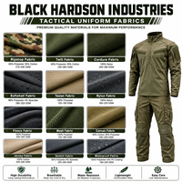 Uniforme tactique pour hommes, 240 GSM, coton polyester ripstop, Coyote Tan, ensemble avec panneaux en mesh, broderie personnalisée, impression de logo