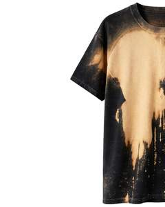 Manufacturer <b>Black</b> Beige <b>Tie</b> Dye T Shirt <b>Men</b> 100% Cotton Crew Neck Short Sleeve Vintage Wash Streetwear OEM Wholesale Tee - Product Image 3