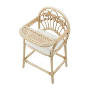 Silla Alta de Mimbre para Muñecas Estilo Canadiense, Muebles para Cuarto de Juegos Infantiles, Precio de Fábrica, Venta Caliente, Accesorios de Juguete Hechos a Mano - Product Image 1