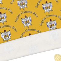 Bonnet personnalisé Sigma Gamma Rho pour femme, brodé, en tricot, chaud, à revers, pour sororité grecque, avec logo personnalisé, couvre-chef décontracté