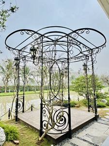 Paneles de Cerca de Hierro Forjado Clásico Ecológico con Recubrimiento en Polvo para Villas, Exteriores y Jardines, Fabricados en Vietnam - Product Image 4