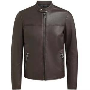 Veste en cuir d'hiver de style italien, nouvelle marque, sur mesure, veste en cuir pour homme - Product Image 1